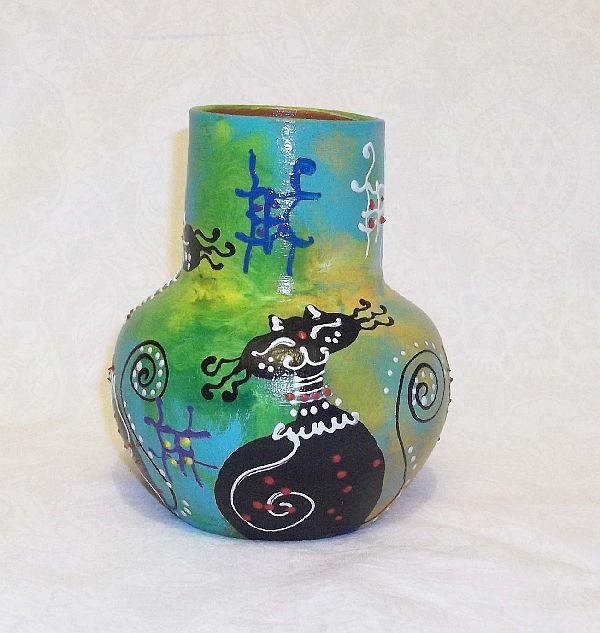 ceramica pisici multicolor 02 - Apasa pe imagine pentru inchidere